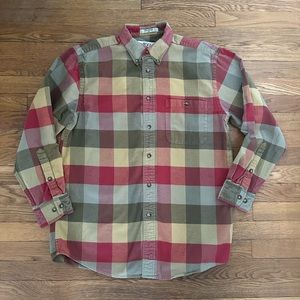 Orvis plaid button down flannel shirt